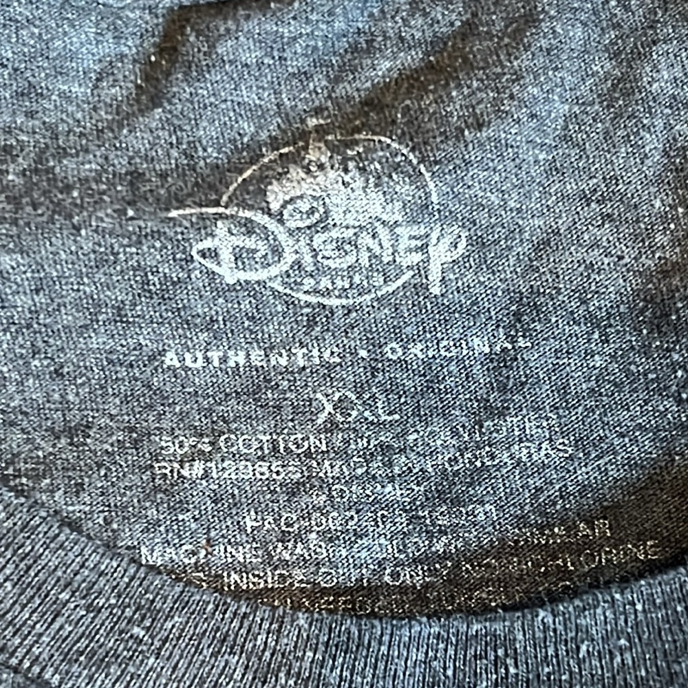 MENS DISNEY T SHIRT GREY - Picture 3 of 4